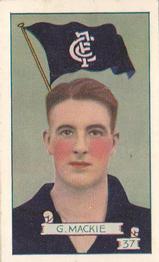 1934 Allen's VFL Footballers #37 Gordon Mackie Front